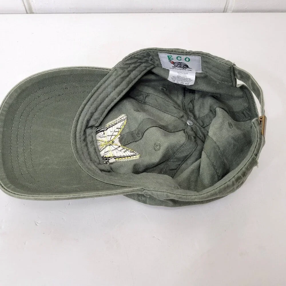 ECO Embroidered Baseball Cap Butterfly New without Tag - Picture 3 of 4